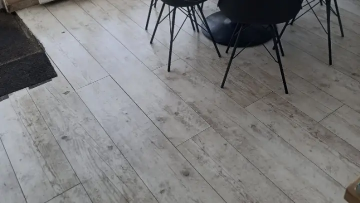 A dining table and chairs