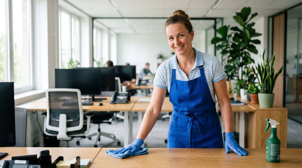 Een schoon, modern kantoor in Maastricht