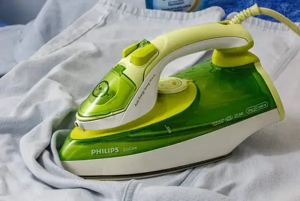 Ironing clothes and iron